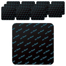 1991프로젝트 러그 미끄럼방지 패드 스티커 사각형, 12개, 블랙