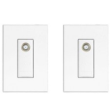 TILINS CATV 2路 白色, 2個