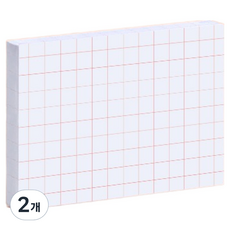 모트모트 스티키 점착메모지, 스퀘어드, 60매, 2개