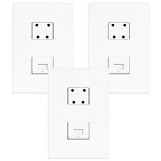 Tilin's 電話 4P + 網路8P 交換器 白色, 3個