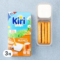 끼리 딥앤크런치 통밀 가공치즈 + 과자, 35g, 3개입, 3개