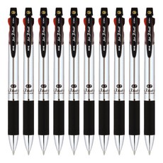 JAVAPEN Jet 3色 M 多色筆 0.7mm, 金屬銀, 10個