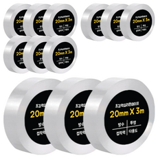 Dada 超強力單面矽膠膠帶 20mm x 3m, 透明, 12個