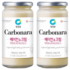 청정원 베이컨 앤 크림 까르보나라 파스타 소스, 350g, 2개