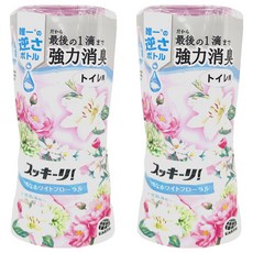 EARTH 地球製藥 浴廁芳香除臭劑, 強效去除臭味, 保持清新, 倒立滴液設計, 清新花香, 400ml, 2瓶