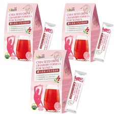 Vilson 米森 纖女搖搖 好私密蔓越莓 (共24包) - 女性私密保養、膳食纖維、無糖無咖啡因, 64g, 3盒