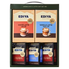 이디야 아메리카노&라떼 3호 선물세트, 1세트, 오리지널 아메리카노 2p + 아이스 아메리카노 + 카페 라떼 + 바닐라 라떼