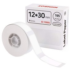 NIIMBOT D系列/H1S通用標籤貼紙 A-2 白色 12*30mm, 210