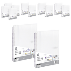 ECO Chungwoon 彩色片彈簧文件夾 30頁 A4, 透明, 12個