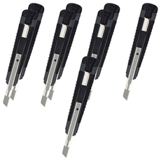 피스코리아 고급 커터칼 대, 블랙, 8개