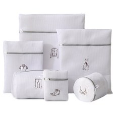 Sallim Terior 雙層洗衣袋, 白色, 6入