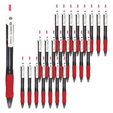 DONG-A 克羅尼克斯 DX 原子筆 1.0mm, 紅色, 24入