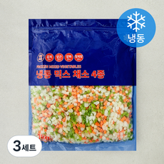 믹스 채소 감자 + 당근 + 양파 + 피망 세트 1kg (냉동), 3세트