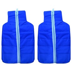 保溫熱水袋 2公升用 拉鍊外罩 藍色, 2個