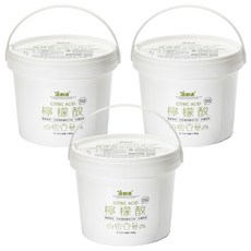 室翲香 檸檬酸 1.8kg 中和鹼性污垢 防霉除垢 食品用洗潔劑, 3罐