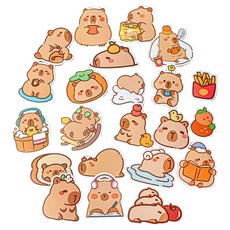 ARTJOY 水豚君貼紙 B款, 200個, 混合顏色