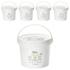 室翲香 檸檬酸 1.8kg, 清潔專用, 中和鹼性污垢, 防霉除垢, 食品用洗潔劑, 5罐