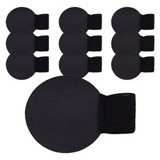 Maket Gamseong 書籤筆夾 圓形, 黑色, 10個