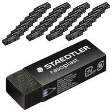 STAEDTLER 施德樓 Rasoplast 黑色橡皮擦 526 B20-9, 混合顏色, 40入