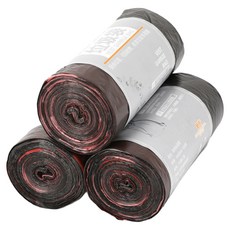 Home&Co 束口垃圾袋 大容量 黑色 90入, 10L, 3個