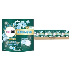 Kotex 靠得住 茶樹沁涼褲 褲型衛生棉, M(22~34吋), 2片, 12包