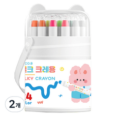 투코비 실크 크레용 색연필, 24색, 2개