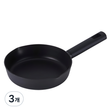 라체나 인덕션 풀 IH 프라이팬 블랙, 3개, 20cm