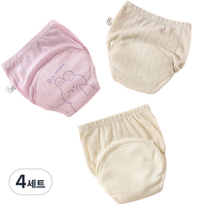 Bebeniz 可愛印花如廁訓練褲3件組, 兔子, 4套