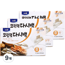 크린랩 다시백, 중(M), 50개, 9개