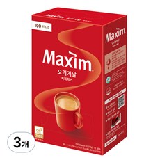 맥심 오리지날 커피믹스, 11.8g, 3개, 100개