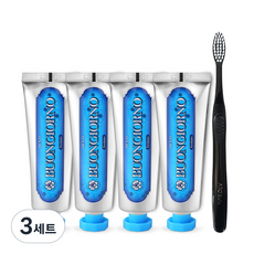 덴티본조르노 치석케어 치약 100g x 4p + 미세모 칫솔 세트, 3세트