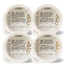 LUSOL 孩童常溫副食品粥 7~9個月, 綜合蔬菜蘋果粥口味+香蕉南瓜粥口味+韓牛海帶粥口味+南瓜地瓜粥口味, 120g, 4個