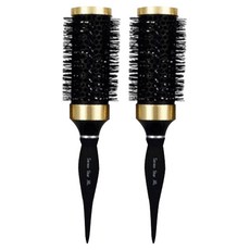 CHILSUNG 導熱髮捲梳 XL, 黑色, 2個