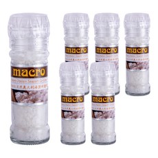 Macro 天然義大利海鹽研磨罐 不含防腐劑, 100g, 6罐