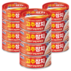 사조참치 고추참치, 85g, 12개