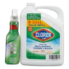 CLOROX 高樂氏 漂白清潔劑 噴槍瓶946ml + 補充瓶5.32L, 1組, 6266ml