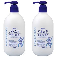 KUMANO 熊野油脂 麗白薏仁乳液 400ml 天然保濕成分, 2件