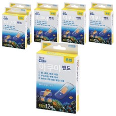 네오 맘스덤 아쿠아 투명방수 밴드 국산 PU 원단 혼합 12p, 12개입, 6개