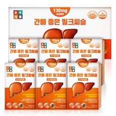 순수식품 간에 좋은 밀크씨슬 6개입 선물세트, 1세트, 180정
