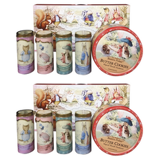 PETER RABBIT 比得兔 精選餅乾禮盒組, 奶油餅乾 454g+捲心酥 4款 100g, 2組