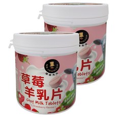 MR.JOHNSON 強森先生 草莓羊乳片, 80g, 2罐