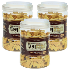 벨버드 반려견 황태 쿠키킹 비스켓, 황태 + 고구마 + 계란 + 우유 + 치즈 혼합맛, 600g, 3개