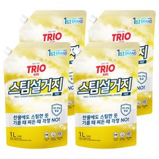 Trio 蒸氣洗碗 檸檬廚房洗潔精, 4個, 1L