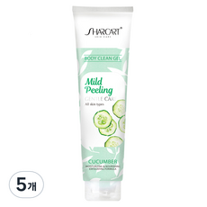 샤카트 페이스 바디 각질 제거 필링젤 오이향, 310ml, 5개