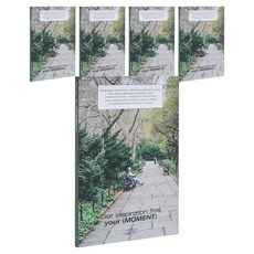 lucalab Scrap The Moment 筆記本, 5個, 01 公園長椅 橫線