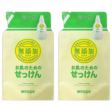 MIYOSHI 無添加 洗衣精 補充包, 1L, 2包