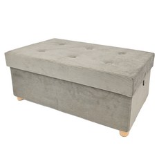 IRIS OHYAMA 愛麗思歐雅瑪 折疊收納木腳長椅凳 ASSTW-76, 灰色, 1個