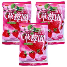 綠得製菓 草莓軟糖, 100g, 3包