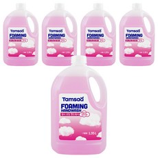 Tamsaa 泡沫洗手液 嬰兒粉香, 5個, 1950ml