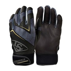 LOUISVILLE Slugger 路易斯威爾 LS GENUINE 2 打擊手套, M, 黑色, 1雙